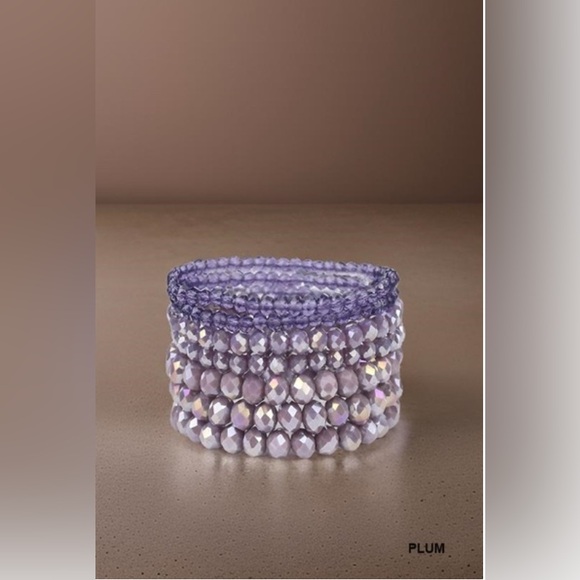 Jewelry - NWT 7 PCS MULTI-LAYER STACKABLE BEADED BRACELET